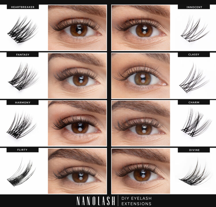 Wimpernverlängerung-Set zum Selbermachen nanolash